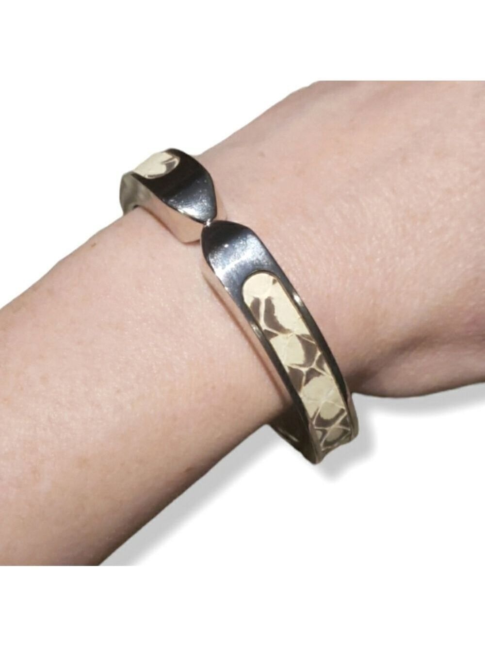 𝅺Stella & Dot Emerson Snake Inlay Bangle Bracelet